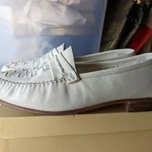 Florsheim | Shoes | Vintage Florsheim White Woven Leather 